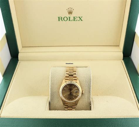 1991 ladies rolex presidential|Rolex 1991 Ladies President 69278 Datejust Champagne Dial.